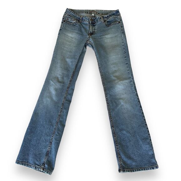 Jordache Juniors Jeans Size 9 Vintage Y2K 2000s/90s Stretch Low Waist Bootcut - Picture 4 of 12